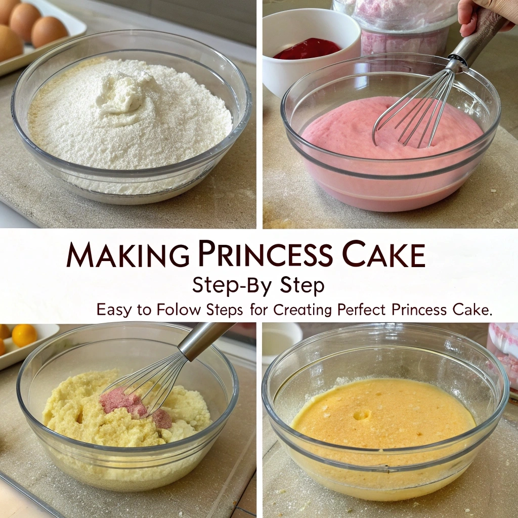 Assembling Princess Cake Layer by Layer
