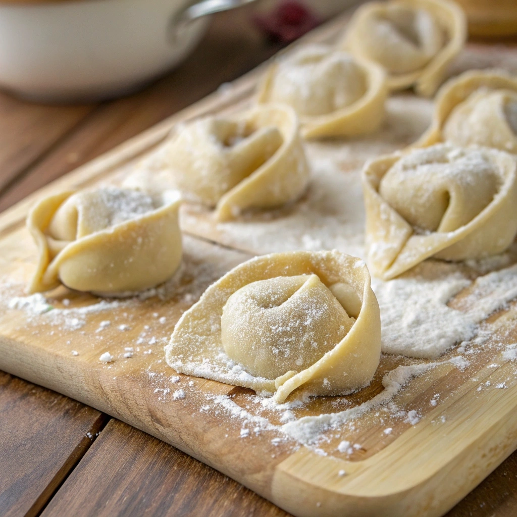 Beautifully plated chicken tortellini