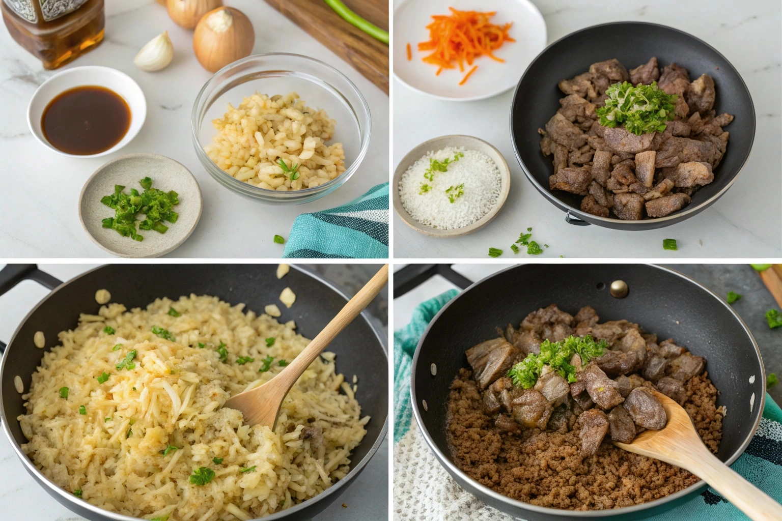 Onion Beef Fried Rice Recipe