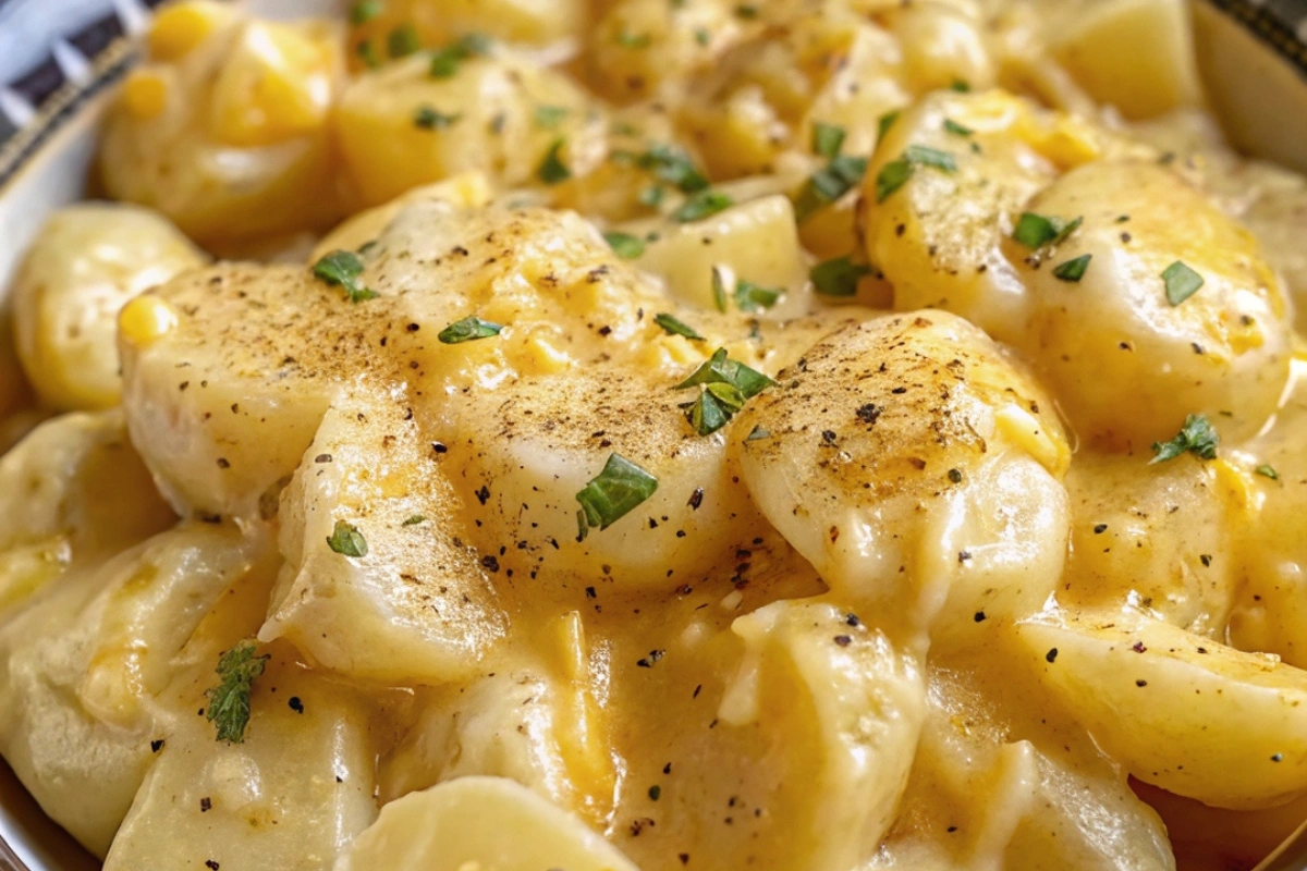 Crockpot Cheesy Potatoes