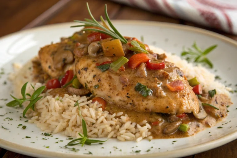 Smothered Chicken and Rice