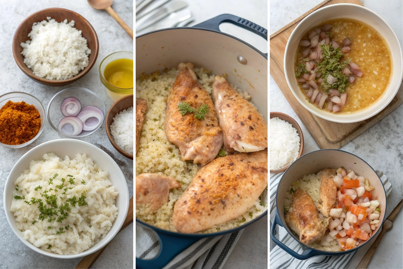 Smothered Chicken and Rice