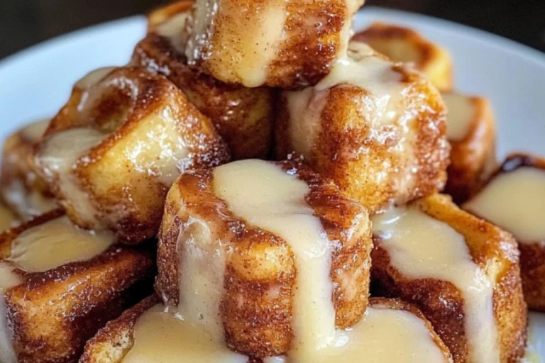 Cinnamon Roll French Toast Bites