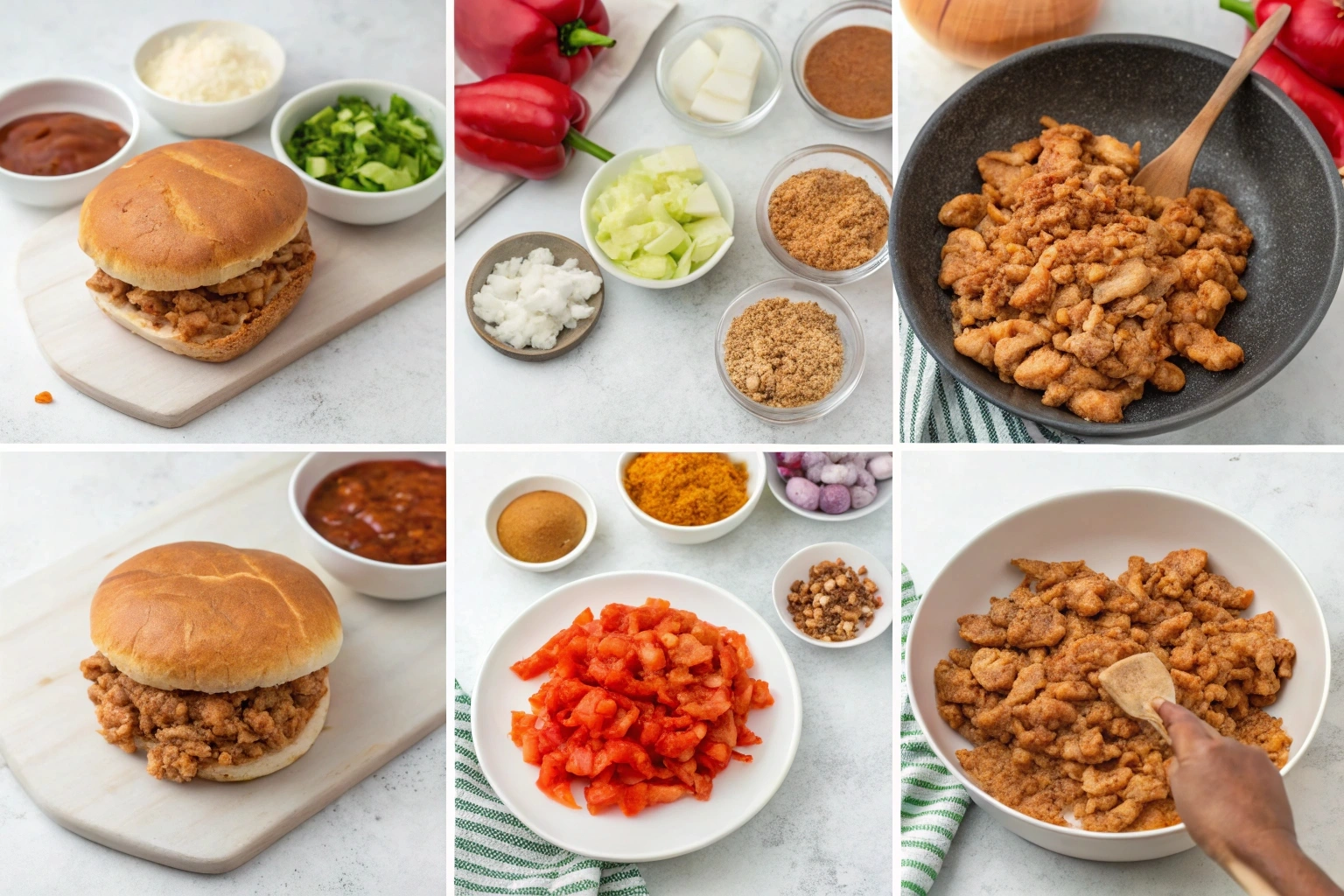 Cajun Chicken Sloppy Joes