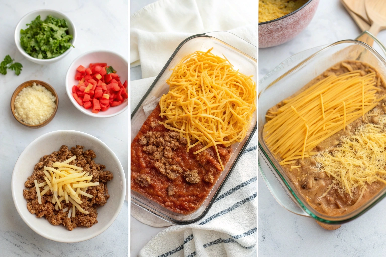 Cheesy Taco Spaghetti