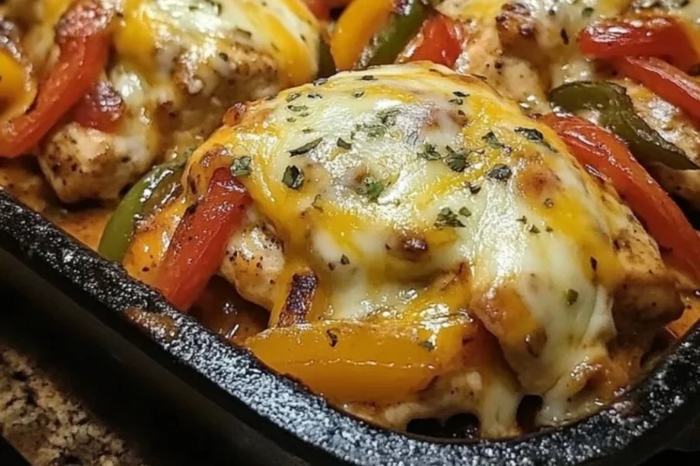 Cheesy Baked Fajita Chicken