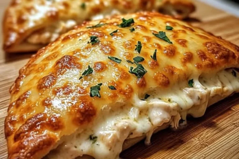 Chicken Alfredo Air Fryer Calzones