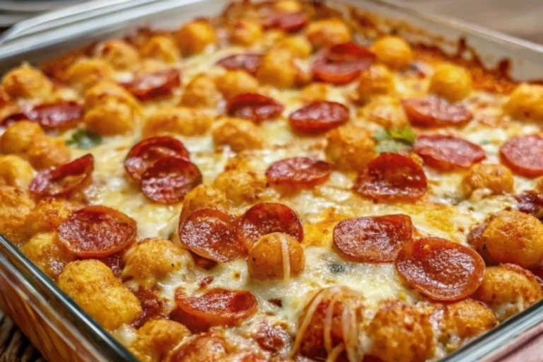 Tater Tot Pizza Casserole