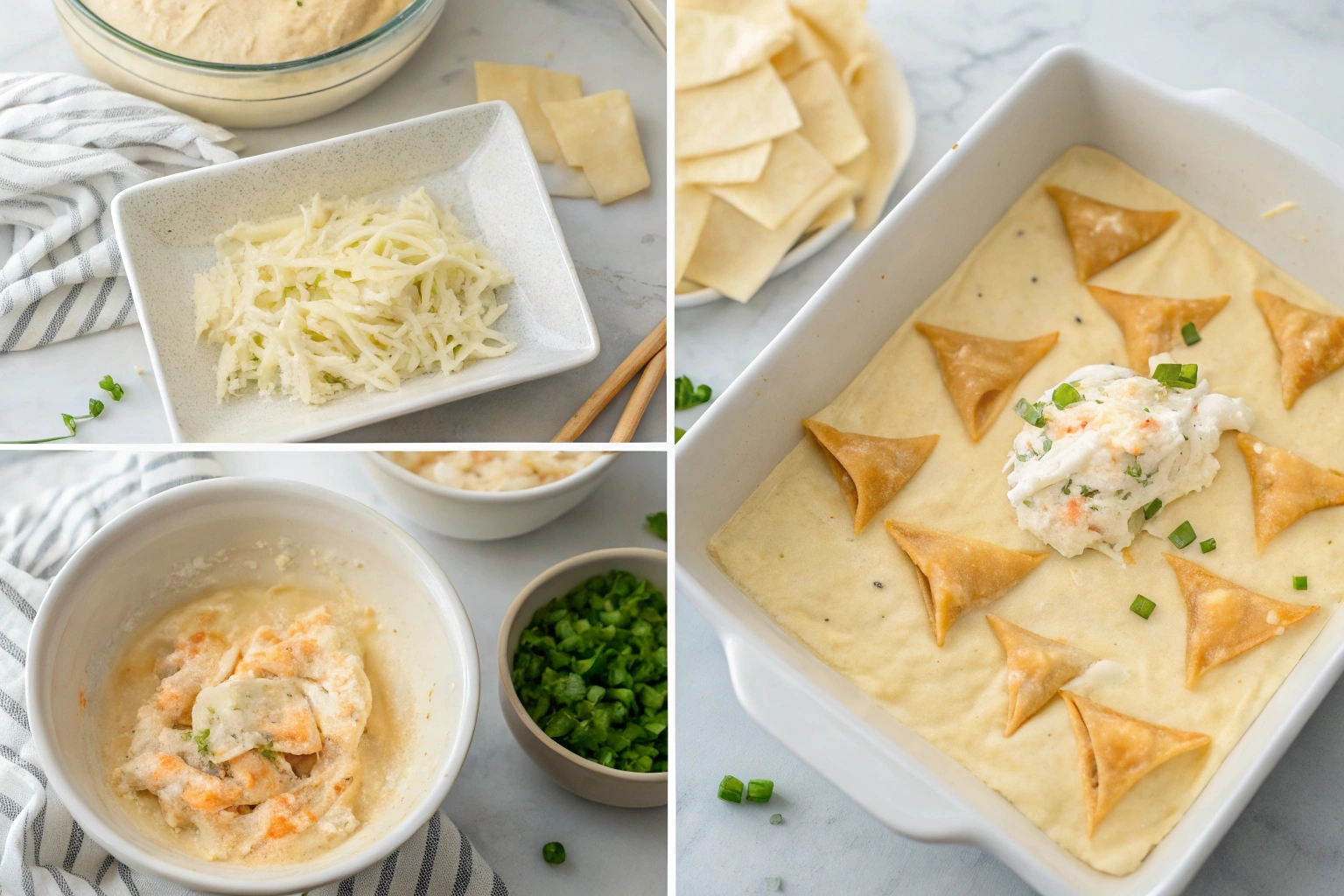 Cheesy Crab Rangoon Dip