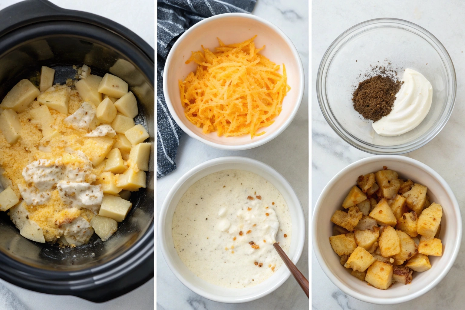Crockpot Cheesy Potatoes