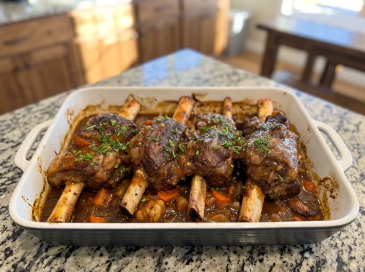 Slow-Braised Lamb Shanks with Rich Onion