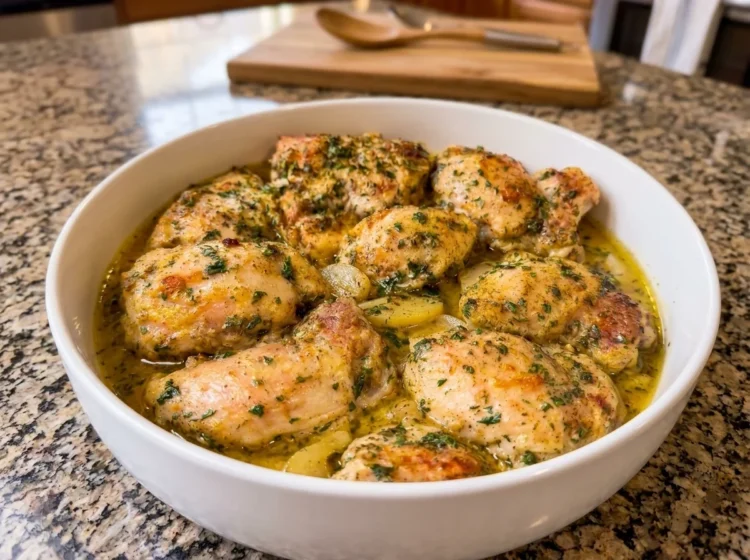 Garlic Butter Herb Chicken Thighs