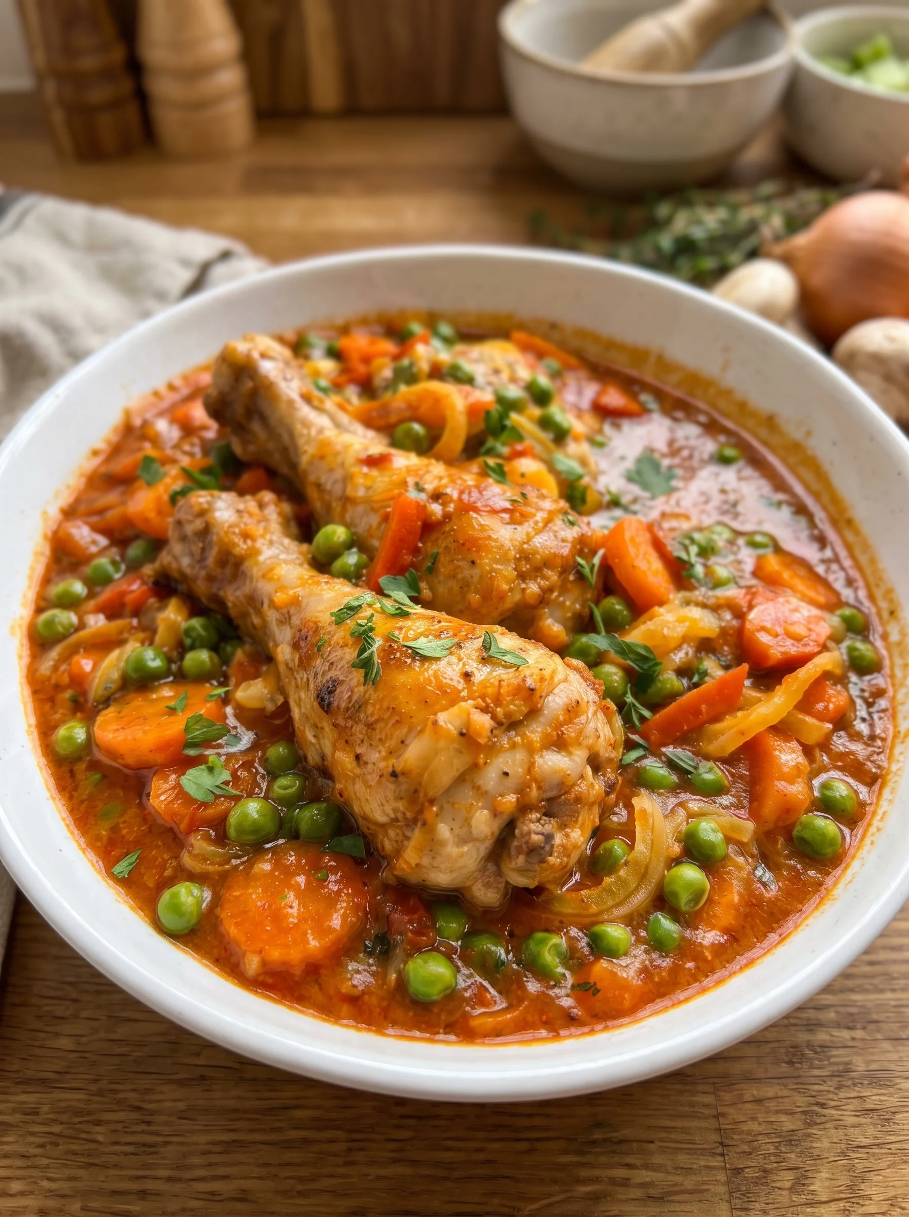 Hearty Chicken Drumstick Vegetable Stew