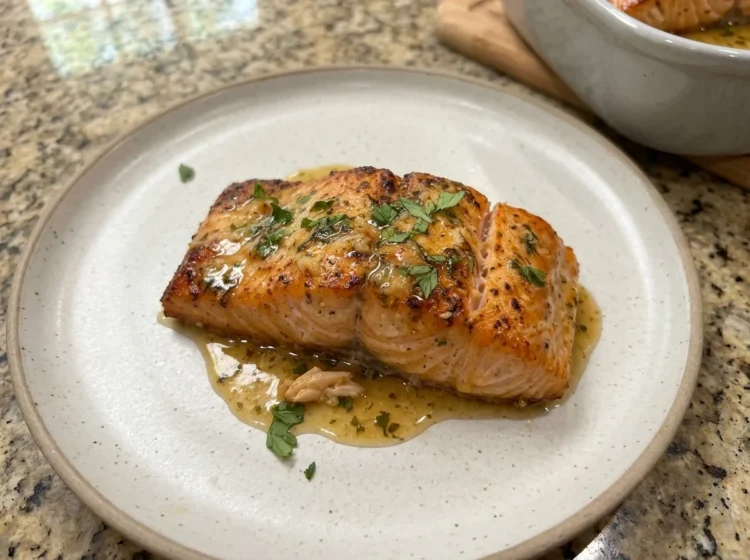 Honey Garlic Butter Salmon with Fresh Herbs