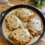 Crispy Country-Style Chicken with Creamy Pepper Gravy