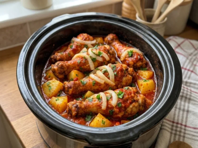 Comfort-Style Slow Cooker Hamburger Steaks with Garlic
