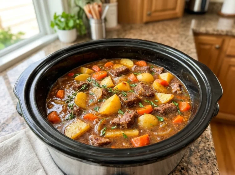 Slow Cooker Hearty Beef Stew with Tender Potatoes