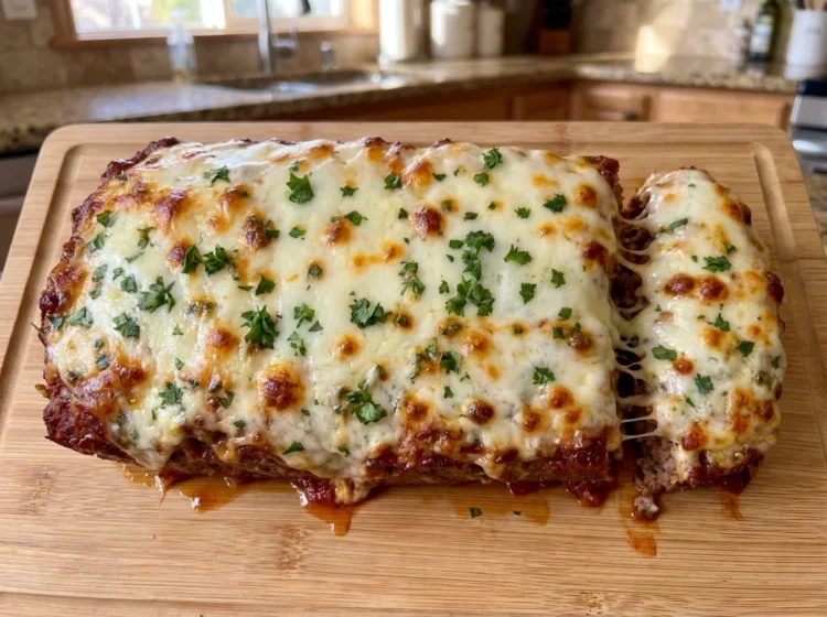 Cheesy Italian-Style Meatloaf with Mozzarella