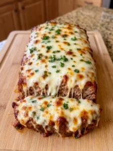 Cheesy Italian-Style Meatloaf with Mozzarella